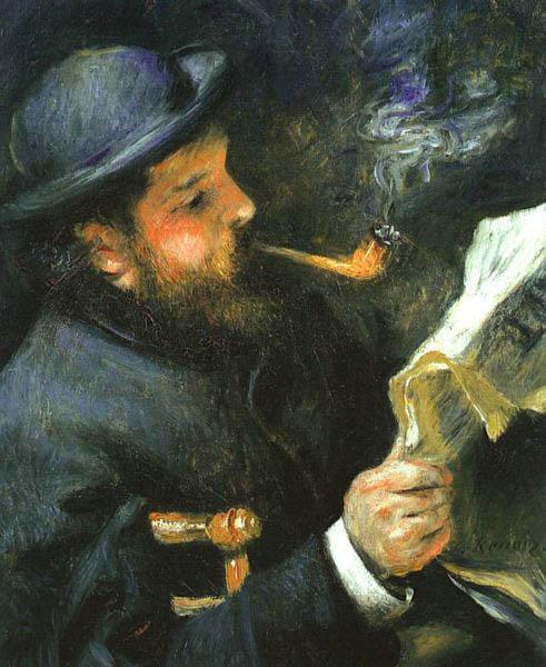 Pierre-Auguste Renoir Portrat Claude Monet oil painting image
